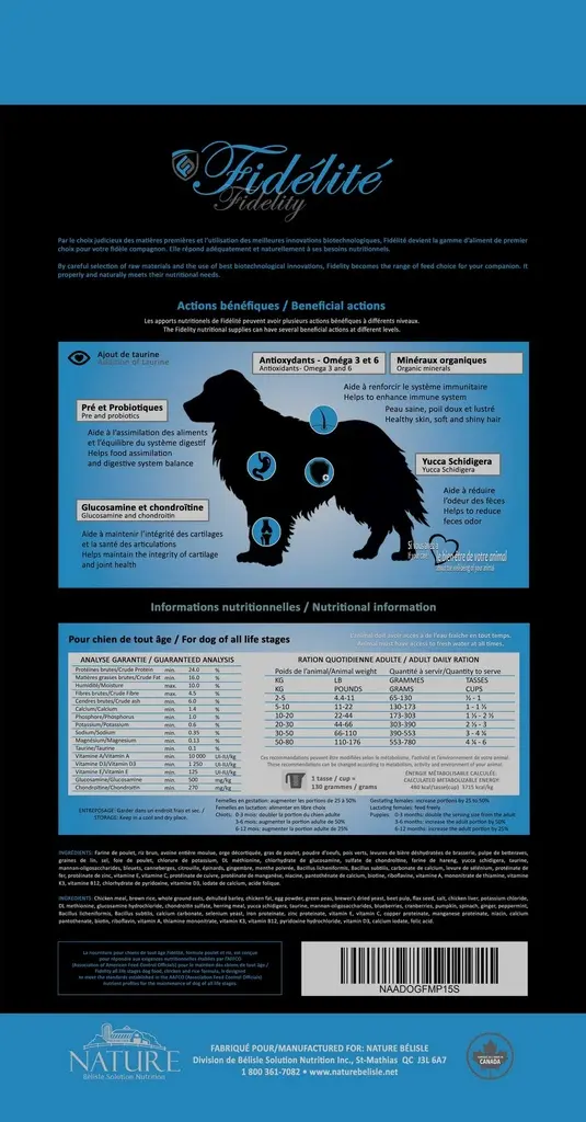 CHIEN FIDELITE POULET ET RIZ (15 KG).webp