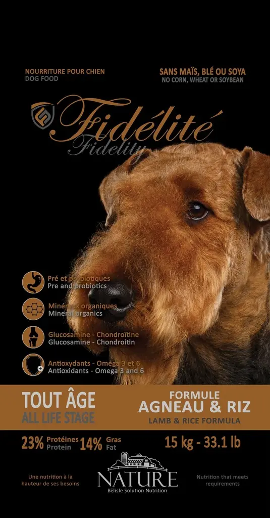 CHIEN FIDELITE AGNEAU ET RIZ