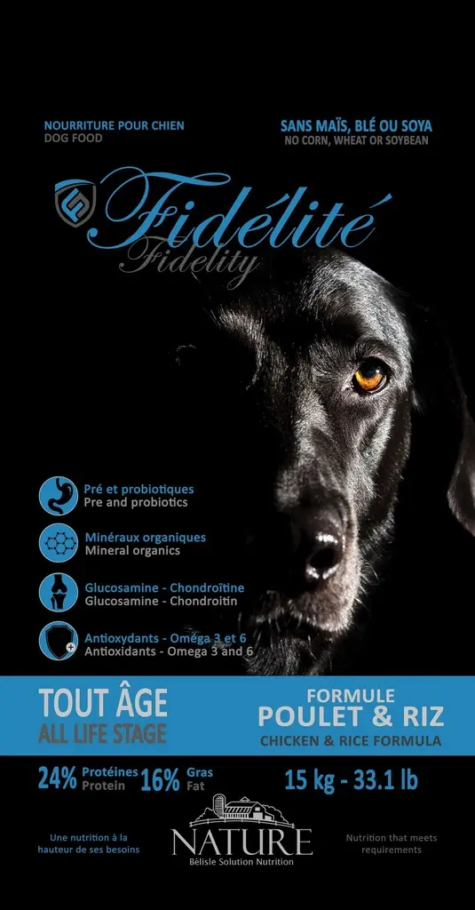 CHIEN FIDELITE POULET ET RIZ