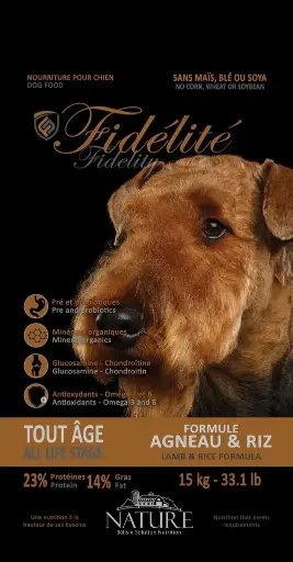[NAADOGFMA15S] CHIEN FIDELITE AGNEAU ET RIZ